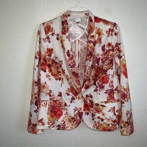 Lauren Conrad Floral Print Jacket